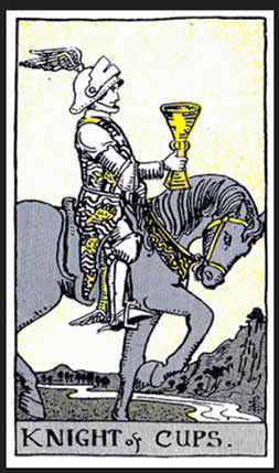 Cavaliere di Coppe nei Tarocchi
